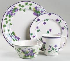Sweet Violets 4 Piece Place Setting By