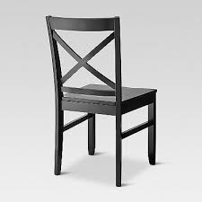 set of 2 carey dining chair black