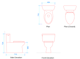 Two Piece Toilet Wc Dimensions