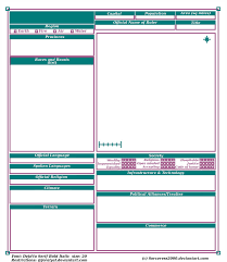 Joralyal Country Profile Sheet Template By Serenevy On Deviantart