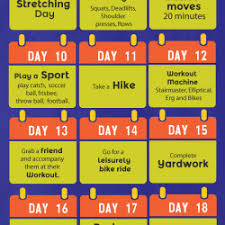 30 day beginner s fitness challenge