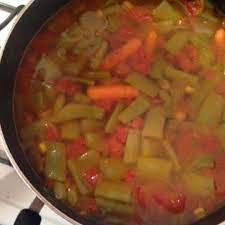 calories in vegetable beef soup home