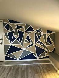 Geometric Wall Paint Design 3d Wall