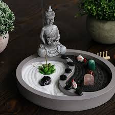 Mini Zen Garden Kit For Desk Yin Yang