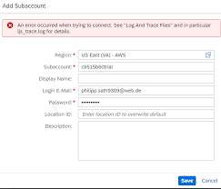 create subaccount in cloud connector