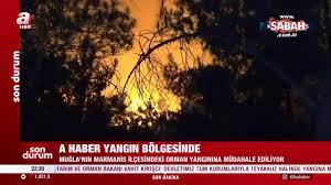 Son dakika: Muğla'nın Marmaris ilçesinde orman yangını! | Video videosunu  izle | Son