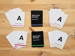 At any time a team can shout linkee and guess the link. Black Card Revoked Cards For All People