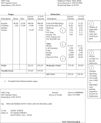 free pay stub template pdf 107kb