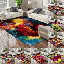 modern area rug multi colored carpet