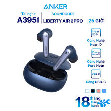 Tai Nghe Bluetooth Anker Soundcore Liberty Air 2 Pro - A3951 - Hàng Chính  Hãng - Tai Nghe True Wireless Thương hiệu Soundcore by Anker