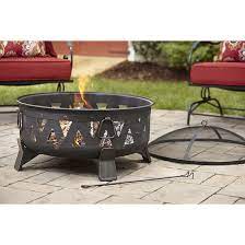 Fire Pit Antique Steel Wood Burning