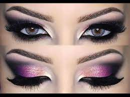 fuchsia smokey eyes makeup tutorial