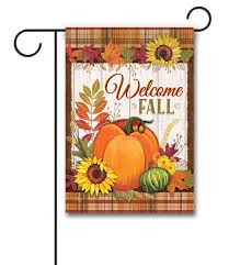 Buy Welcome Fall Plaid Garden Flag