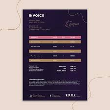 invoice template for beauty salon