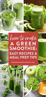 how to make a green smoothie organize