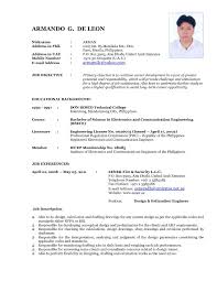 Latest Sample Of Resumes Magdalene Project Org