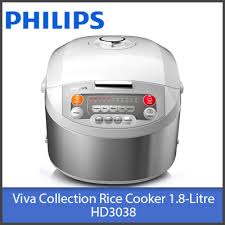 1x rice cooker 1x ladle 1x measuring cup 1x plastic steam tray 1x. Buy Philips Viva Collection Hd3038 1 8 Litre Fuzzy Logic Rice Cooker Deals For Only S 129 Instead Of S 0
