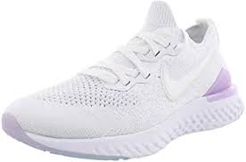 The nike epic react flyknit 2 takes a step up from its predecessor with smooth, lightweight performance and a bold look. Amazon Com Nike Women S Epic React Flyknit 2 Running Shoe 8 5 White Pink Black Shoes