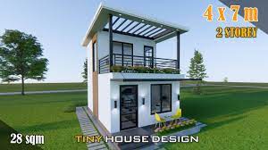 small house design 4 x 7 m two y