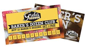 Bakers Dozen Club Loyalty Program Grebes Bakery