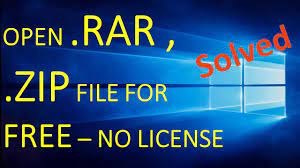 extract rar and zip files windows