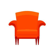 Chair Front View Vector Art Icons And