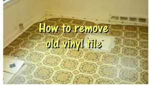 how to remove old vinyl tile you