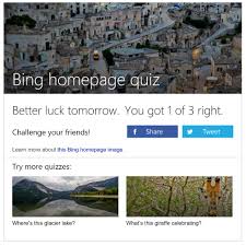 Is part of the bing feature, bing quiz. Learn Earn And Have Fun With Three New Experiences On Bing Bing Search Blog