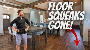 how to fix squeaky floors wood