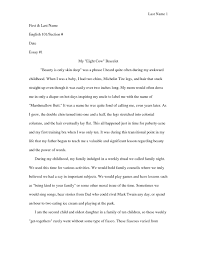 narrative essay example college college essay format personal     