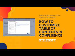 table of contents in confluence