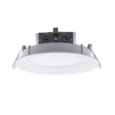 Utilitech Color Changing Integrated Led 6 In 85 Watt Equivalent White Round Dimmable Canless Recessed Downlight In The Recessed Downlights Department At Lowes Com