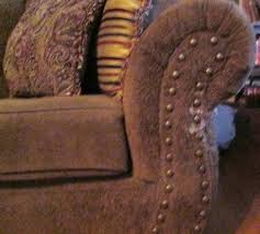 Sofa Three Cushion Brown Suede