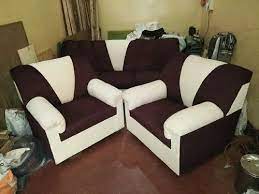kulon new purple and white sofa set