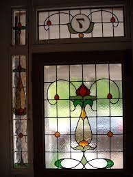 edwardian art nouveau stained glass