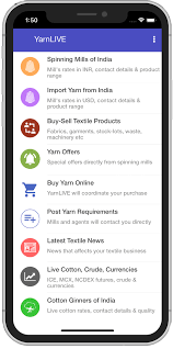 Yarnlive The Online Yarn Market Of India Live Yarn Rate