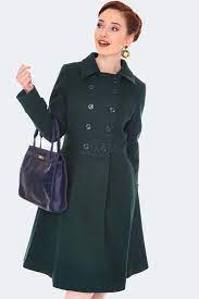 Double Ted Green Pea Coat