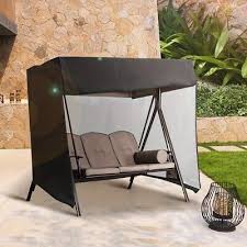 1pc Patio Swing Cover Outdoor 3 Triple