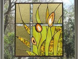 Large Stained Glass Window Panel Wild