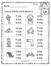 Phonics long vowel sound writting worksheets for kindergarden and 1st grade. Long Vowel Worksheets Free By The Monkey Market Tpt