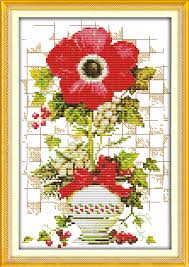 Us 4 74 5 Off Sunflower Cross Stitch Kit 14ct 18ct Count Canvas Dmc Color Cotton Thread Floss Embroidery Diy Handmade Needlework Plus In Package