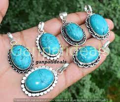 turquoise gemstone pendants whole