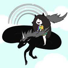 TIL about the existence of LORD MONOCHROMICORN? My heart. I scr-gasped.  LC&MyOC 🖤 : r/adventuretime