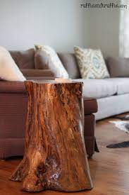 Amazing Diy Tree Stump Table Sawdust