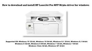 Hp laserjet pro m130nw full feature software and driver download support windows. How To Download And Install Hp Laserjet Pro Mfp M130a Driver Windows 10 8 1 8 7 Vista Xp Youtube