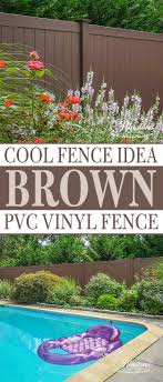 brown illusions vinyl fence images