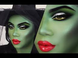 halloween green witch makeup tutorial