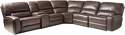 The pecos leather gel reclining sectional sofa is no exception to the rule, combining style and functionality in a way that makes it compatible with any lifestyle or setting. Amazon Com Leather Sectional Sofa With Recliner