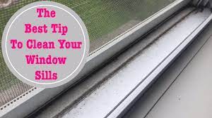 Spritz the baking soda with vinegar to dampen the track. Around Our Home Best Tip To Clean Your Window Sills May 2017 Youtube