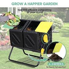 Homgarden Dual Chamber Compost Tumbler